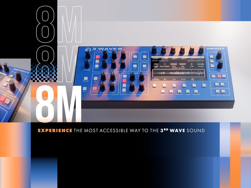 Groove Synthesis Announces the 3<sup>rd</sup> Wave 8M 8-Voice Desktop Synthesizer