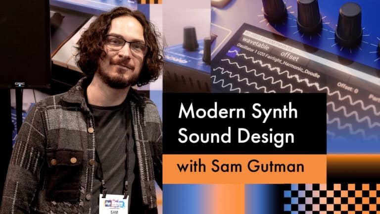 Sam Gutman's Modern Synth Sound Design demo at NAMM 2026
