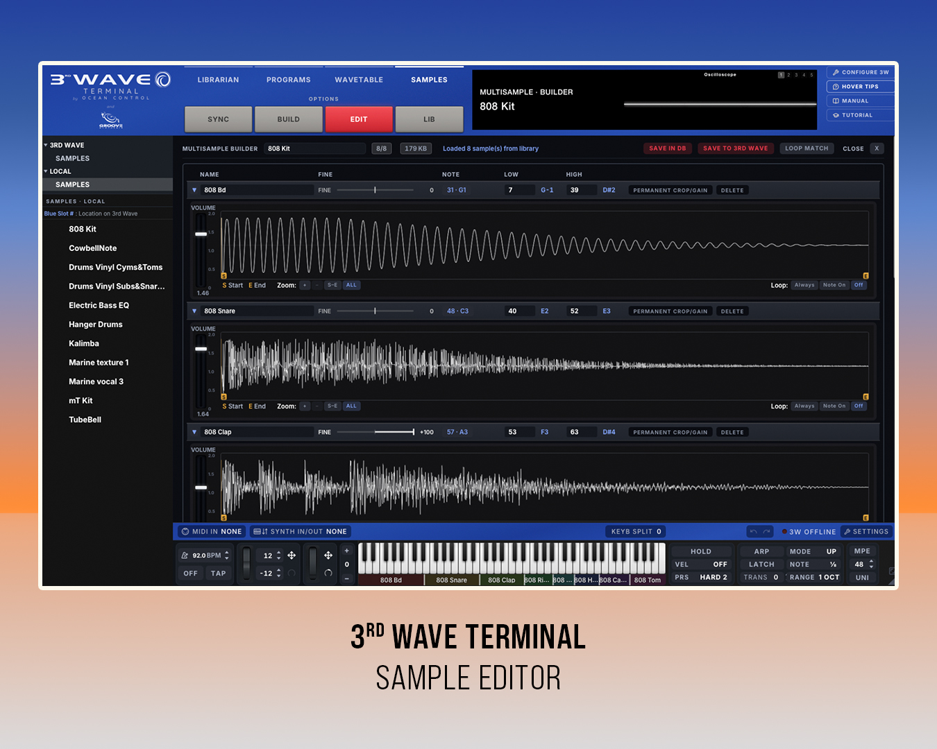 3rdWaveTerminal SampleEditor